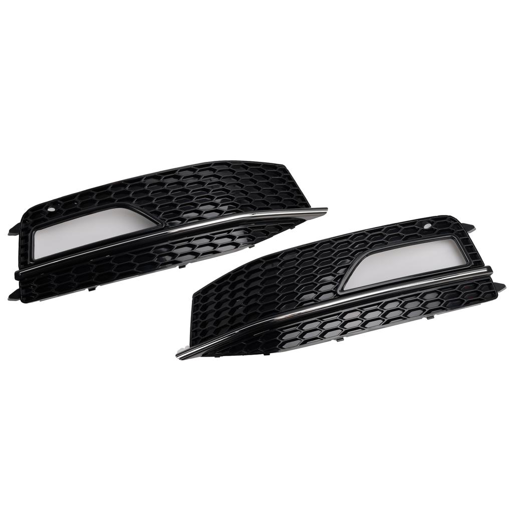 2 STK Støtfanger Tåkelys Lampe Deksel Grill Gitter 8K0807682M 8K0807681L Passer A4 S-line S4 2013-2015