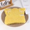 Hat Women's Autumn and Winter Cat Ear Wool Hat Sweet and Cute Bow Warm Knit Hat Ear Protection Cold Pullover Hat