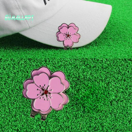 Manyetik Golf Topu İşaretleyici Şapka Klipsi - Yenilik, Paslanmaz, Korozyona Dayanıklı, Çiçek Şeklinde, Golf Aksesuarları