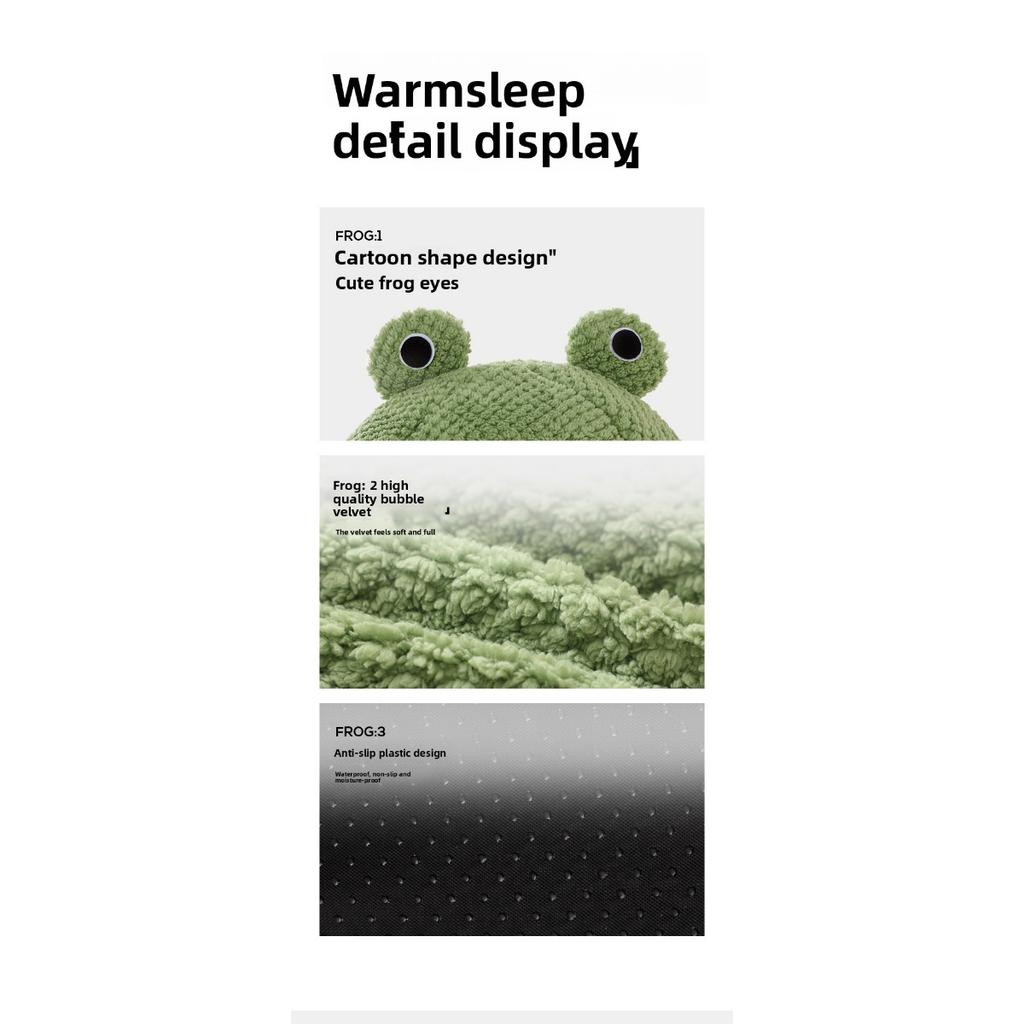 Warm Dog Mattress, Comfortable and Soft Frog Style Cat Bed, Suitable for Small Cats