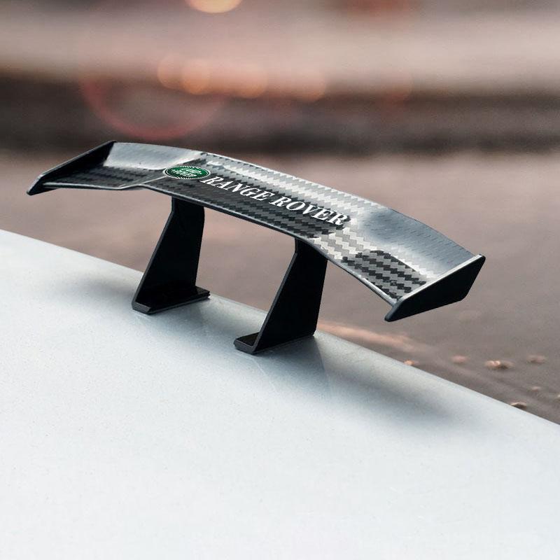 1 szt. Mini tylny spojler samochodowy z włókna węglowego Mini Małe skrzydło Model Dekoracja dla Land Rover Discovery Range Rover Evpque Defender Samochodowe okulary Rover L322