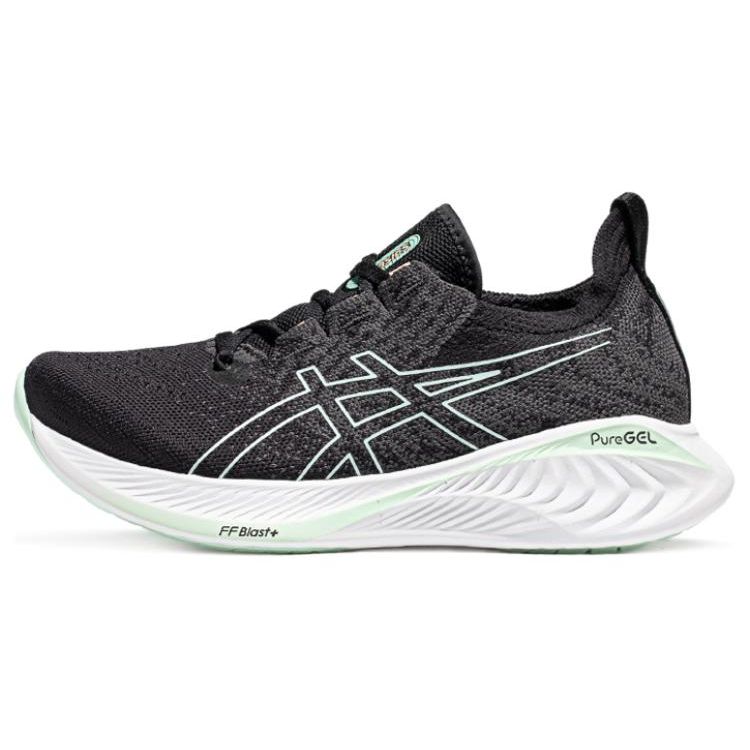 Asics Gel-Cumulus 25 Breathable Cushioning Rebound Low-Top Running Shoes Women sneaker Black White 1012B501-002