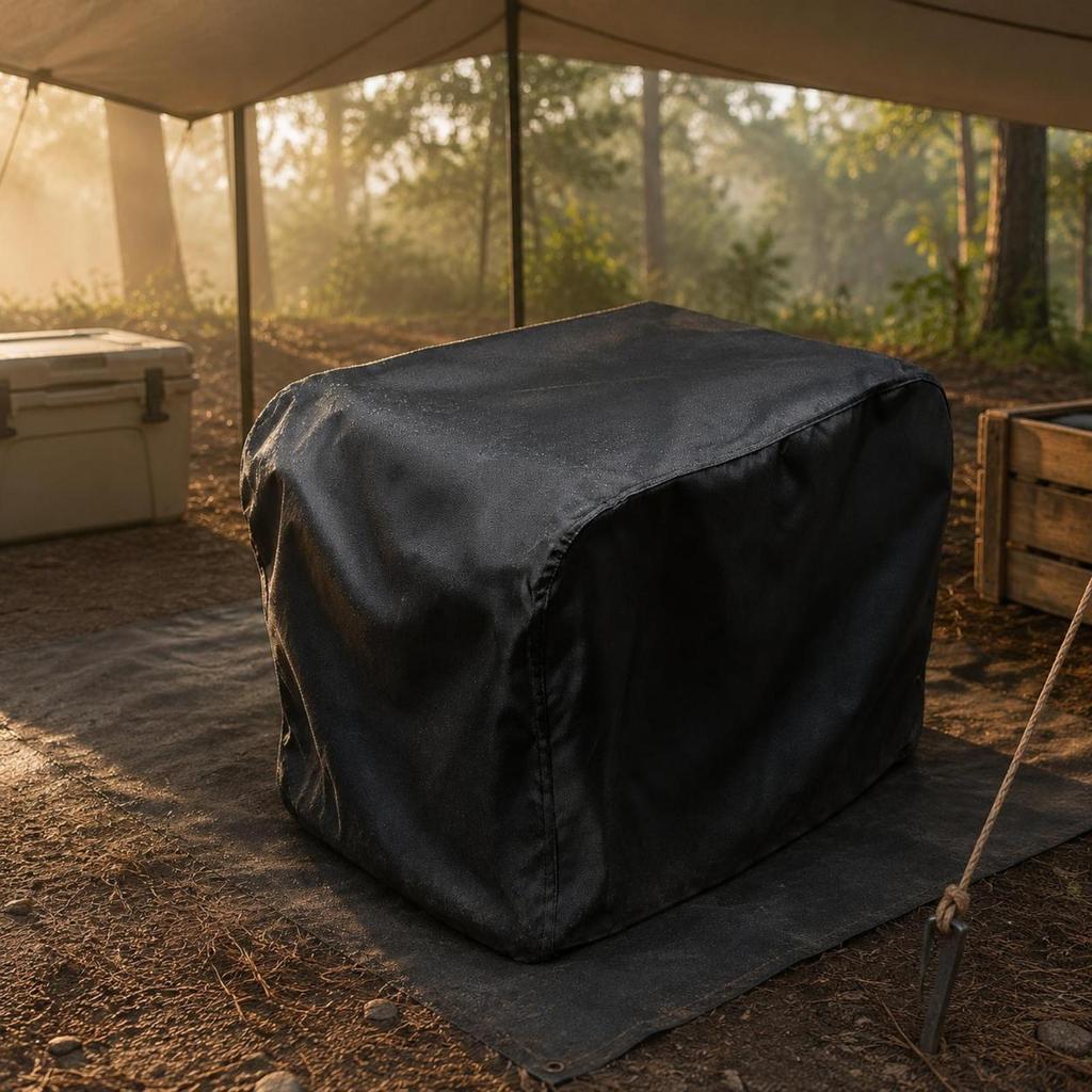 Outdoor Generator Cover Fitted Equipment Shelter Black
