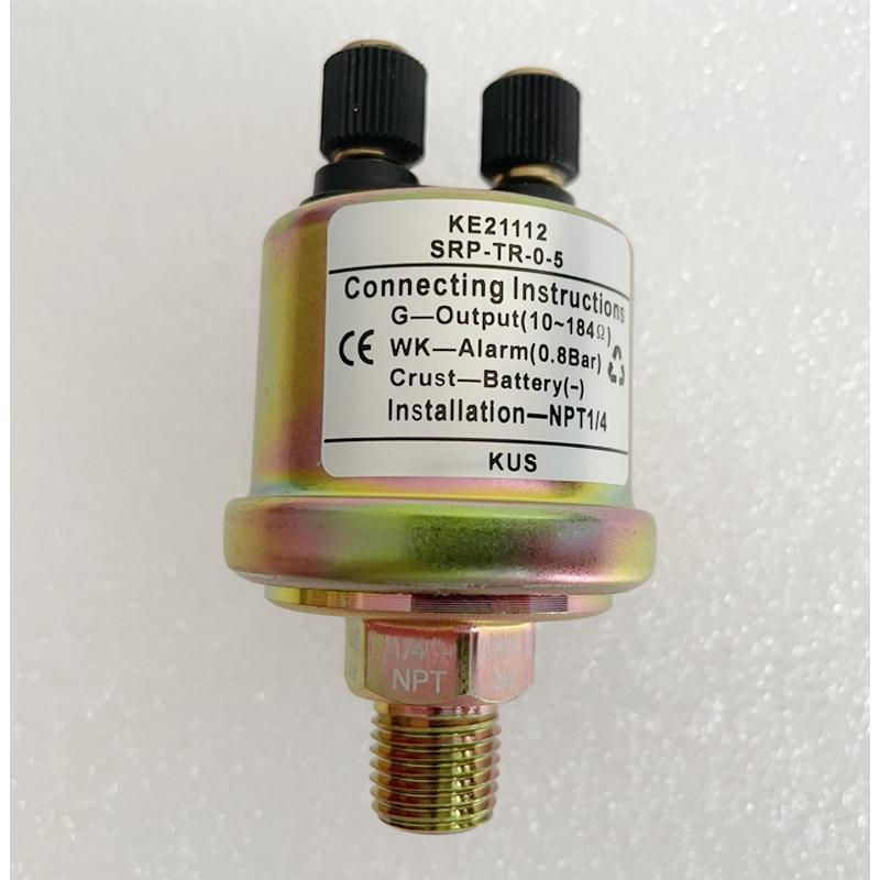 KUS Oil Pressure Sensors 10-184ohm Signal Senders NPT1/8 M10x1 NPT1/4 Thread Sending Unit 0-5bar 0-10bar Show 0.8/1.4Bar Alarm