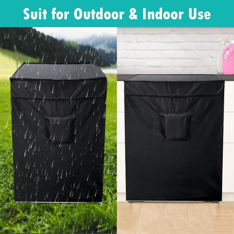 Chest Freezer Dustproof Cover Waterproof Oxford Fabric UV Resistant Heavy Duty Protector for Balcony Garage Outdoor