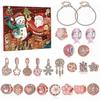 Christmas Jewelry Gift Countdown Calendar Advent Diy Bracelet Blind Box Rose Gold Gift Box