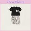 Boys Summer Clothing Set With Printed Cotton Fabric For Kids Age 3 To 8
