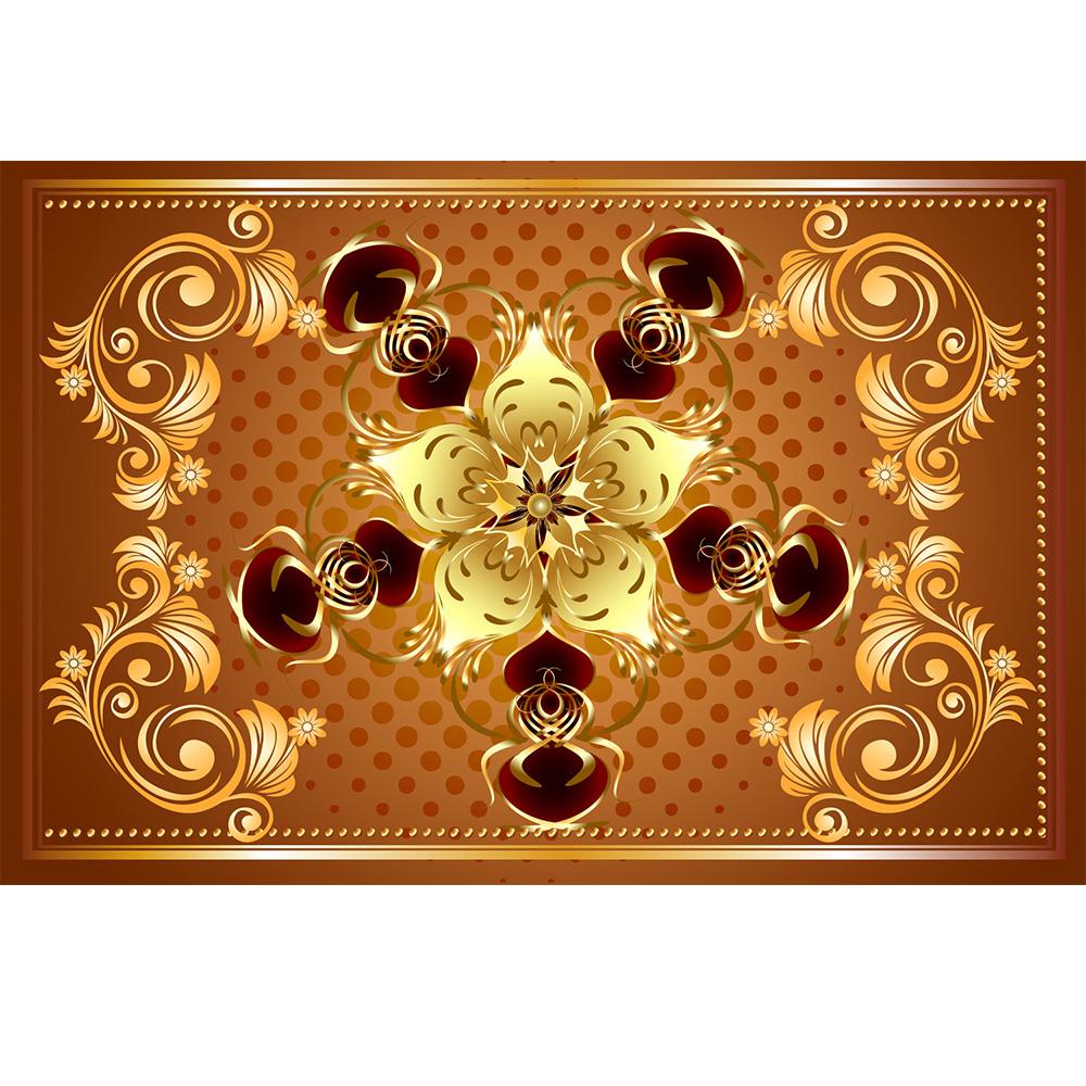 Fototapeta v evropském stylu luxusní 3d zlaté květy strop na pozadí Fototapeta Tapeta do obývacího pokoje ložnice