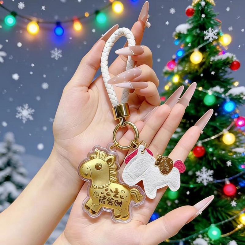Shuibei 999 Gold Instant Wealth Keychain Pendant – High-End Cute Girl Bag Charm Without Gold