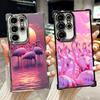 Pink Red Dreamy Flamingo Soft Phone Case For Samsung Galaxy S26 Ultra S25 Edge S24 FE S23 Plus S22 S21 + S20 Plating Anti-Fall F