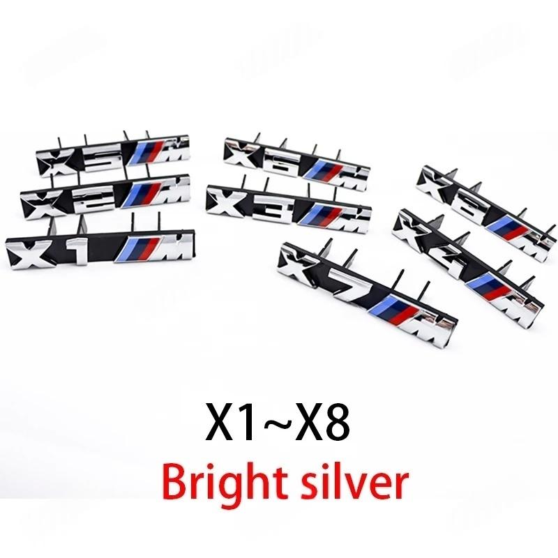 MWPF4 3D ABS Front Grille Badge Vehicle Exterior Tuning Accessories For BMW M Emblem X1 X2 X3 X4 X5 X6 X7 E38 E39 E30