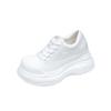 Thick-soled Inner Height Increase Fashionable Big-headed White Shoes Women's Spring New Muffin Sports and Leisure Shoes