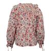Haut manches longues annie fleurs rouges Femme ANTIK BATIK