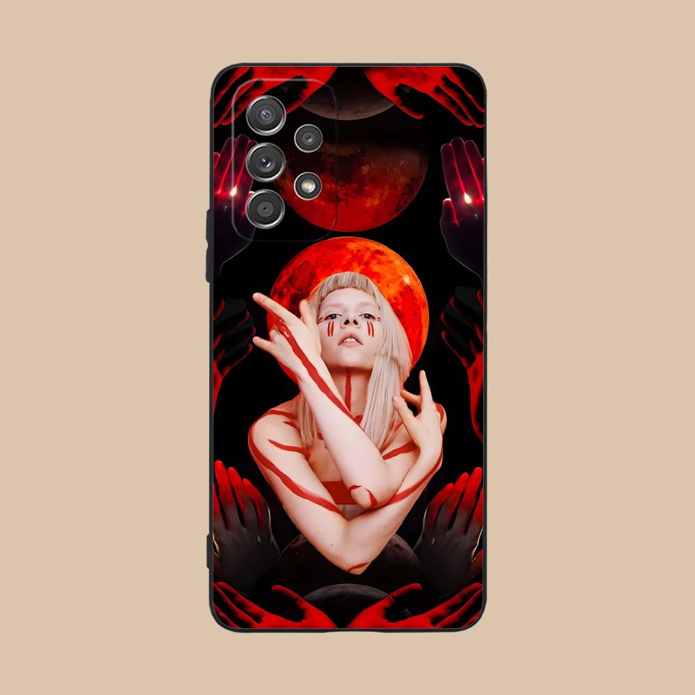 Aurora Aksnes Matte TPU Mobile Phone Case for Samsung Galaxy A56 55 54 53 52 51 36 35 34 23 16 15 5G Colorful Cover