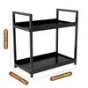 2 Tier Multifunctional Large-Capacity Countertop Storage Rack for Bathroom Cosmetic  Storage or Kitchen Spice Holder