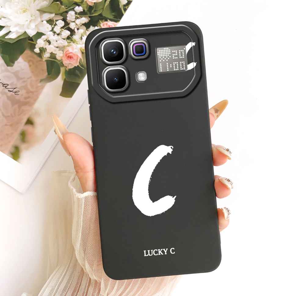 For Infinix Note 60 Pro 5G X6878 Case Simple Printed Lucky Letters Silicone Back Cover For Infinix Note60 5G X6879 6.78" Bumper