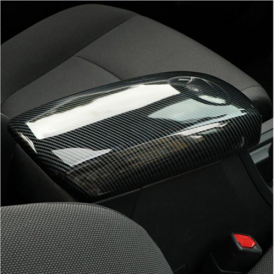 Carbon fiber Central Storage Box Decor Cover 1pc For Corolla Cross -2024