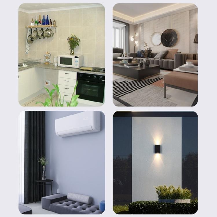 Multiple Output Electrical Enclosures DIN Rail 8 Terminals Port Brass Contacts Sturdy Plastic Housing Daily Use