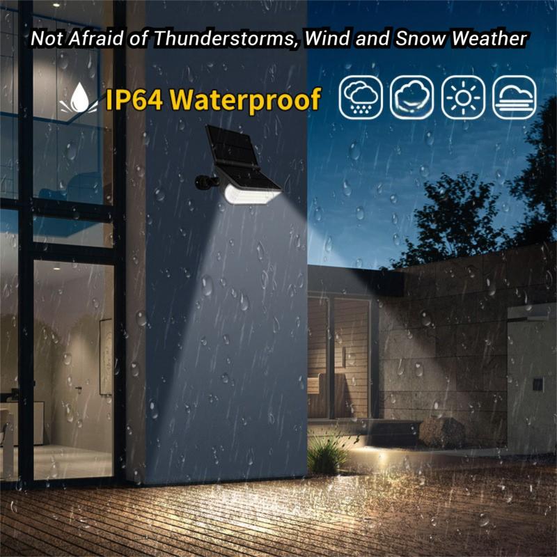 Solar Spot Light Outdoor 65LED Solar Landscape Spotlight Garden Dual Solar Panel 270° Lighting Angle Security Light Yard Pathway