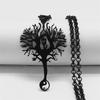 Tree of Life Stainless Steel Long Necklace for Men Black Color Necklaces & Pendants Jewelry cadenas para hombre N834S03