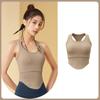 Summer Outer Wear Shockproof Belt Chest Pad Running Yoga Clothing Vest Training Fitness Back Sports Vest