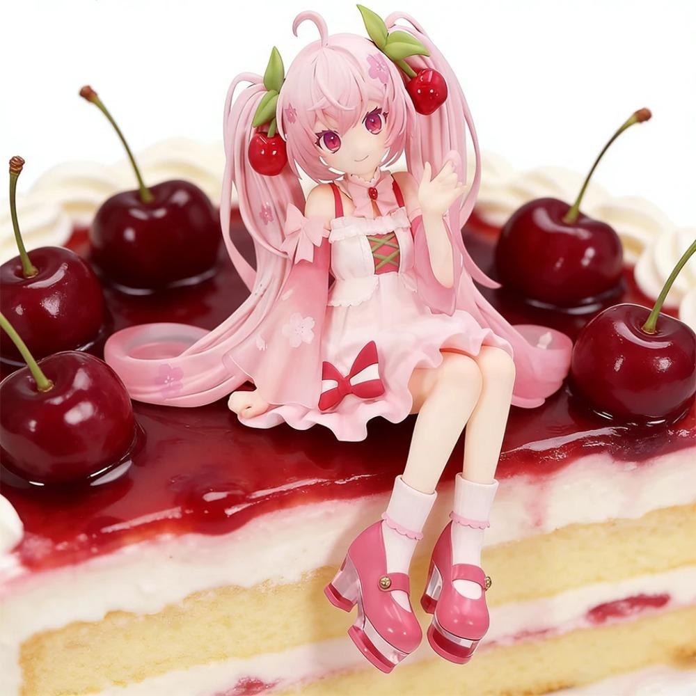 Hatsune Miku Sakura Miku Anime Action Figures Model Collection Toy Hatsune Miku Cute Handmade PVC Model Kawaii Gift