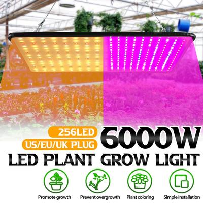 Lampa LED do wzrostu roślin 256 LED Lampa do uprawy Pełne spektrum Lampa fito AC 85-265V Fitolampy Światło do ziół w pomieszczeniach do uprawy szklarni 6000W