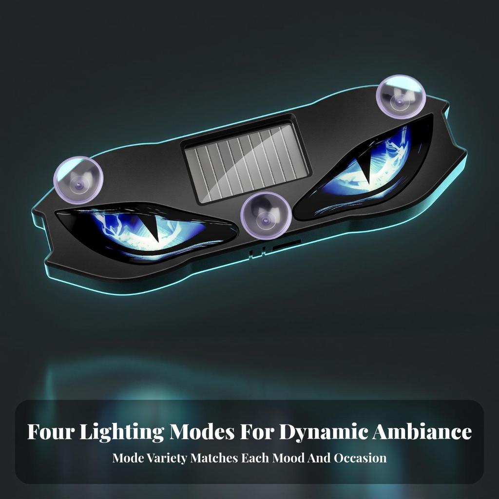 Car Position Light with Triple Suction Cups And Evil Eye Design Automotive Lamp Emergency Lighting