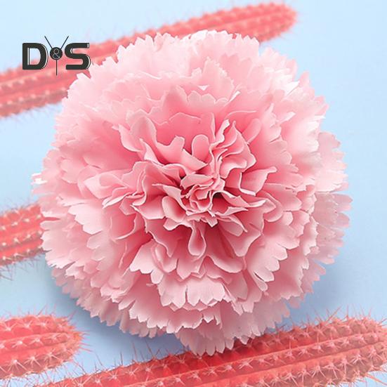 10 Pcs Artificial Carnation Flowers Handmade Faux Silk Flowers Fake Carnation Blooms for DIY Crafts Wedding Baby Showers Decorations