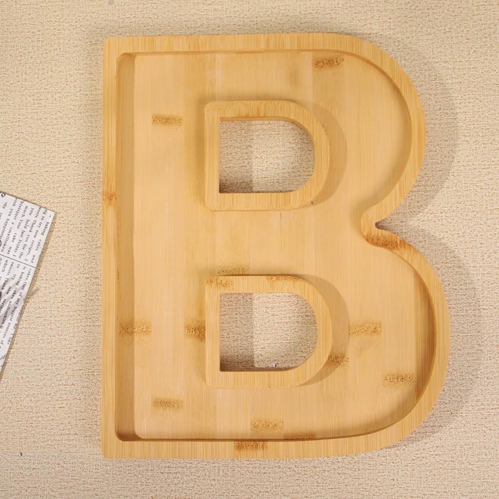 Halloween Bamboo Letter Tray Set “BOO” – Wooden Party Platter For Snacks, Candy, Charcuterie & Holiday Decor