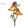 Colorful Yard Stakes Planter Insert Stake, Double-Sided, Flower Pot Decor Metal Art Ornaments Insect Animal Stake for Plant Pots Bed Decoration