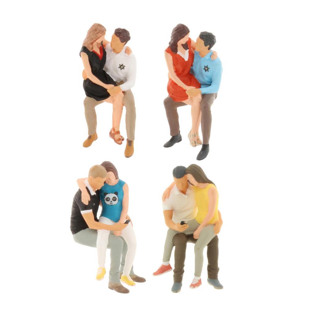 Resin 1:64th People Figures Diorama Miniature Model Figurines Character Scenery Layout Decor Accessories