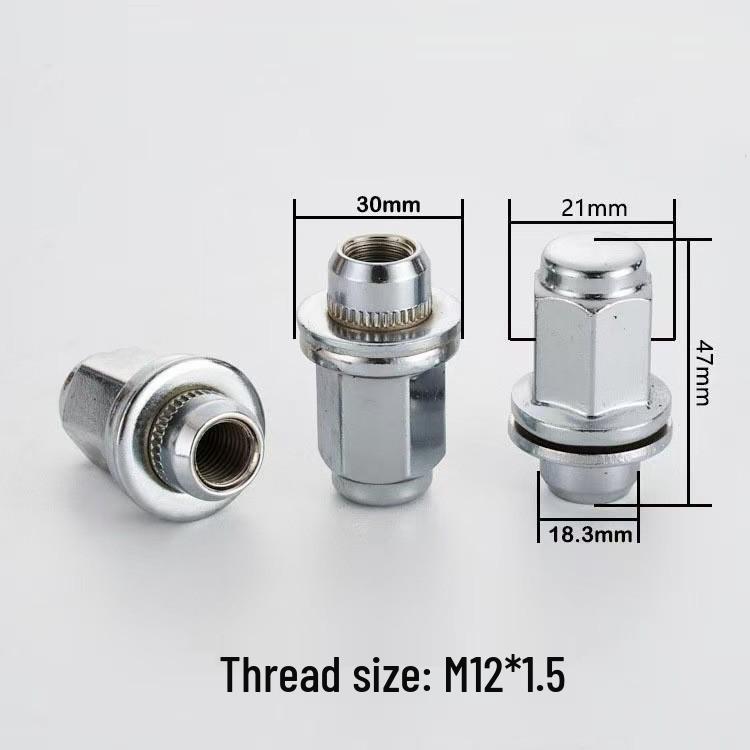 Антивандальный болт-гайка ступицы колеса M12*1.5 для автомобиля BAIC Luba Luba