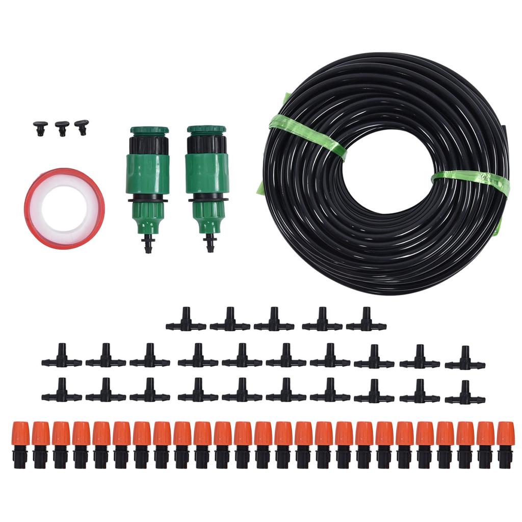 82ft Garden Irrigation System Greenhouse Micro Drip Irrigation Kit Plant Watering System for
