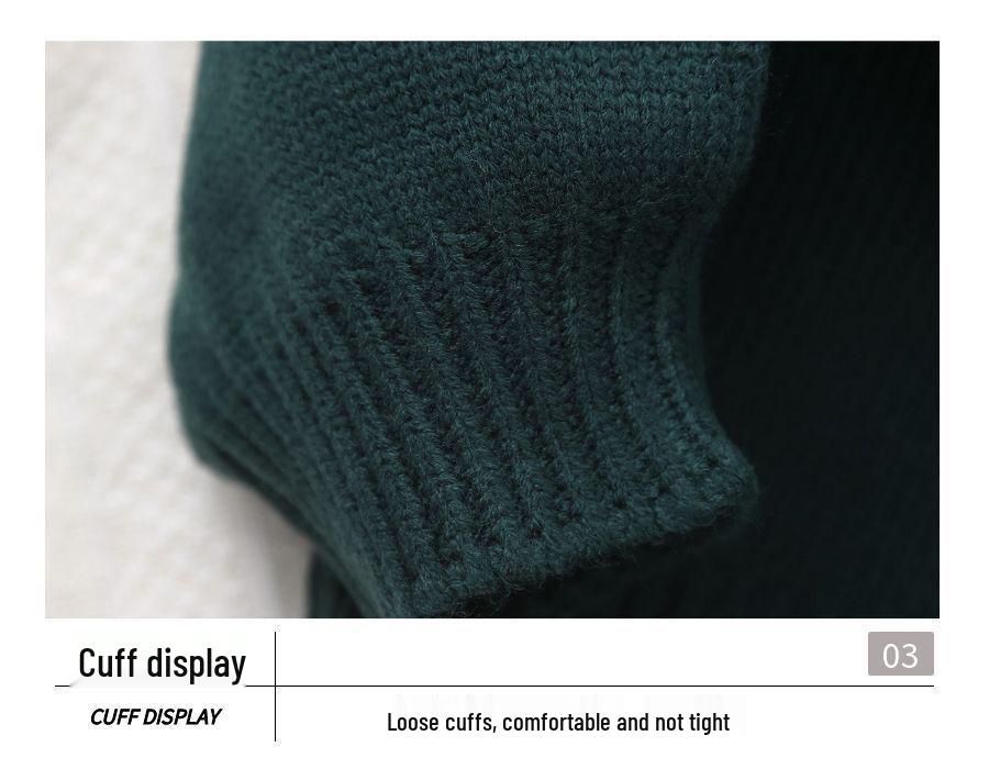 2023 Fall/Winter Floral Pattern Knit Sweater Set for Girls