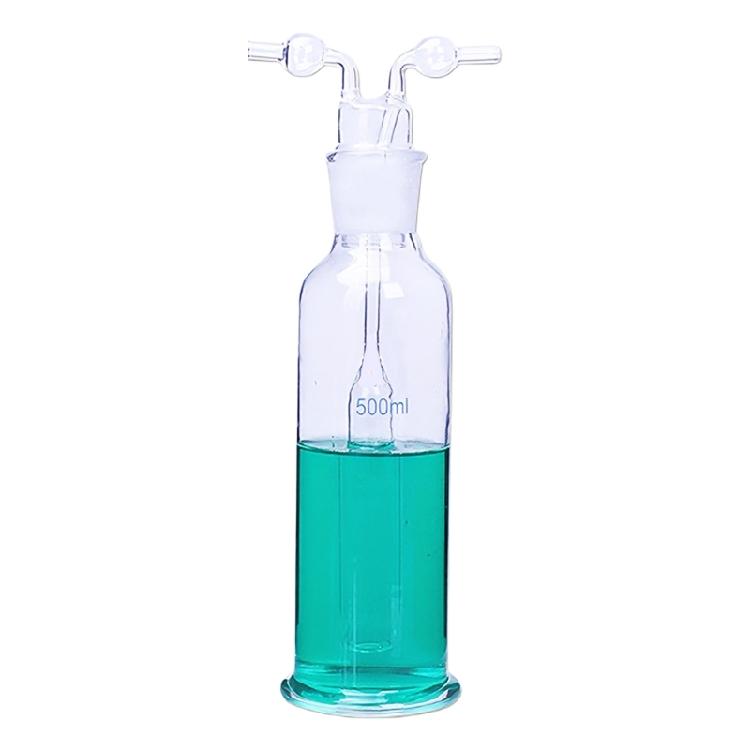 Doppelkolben-Glas-Gasabsorptionsflasche Temperaturbeständig Für Laborversuche