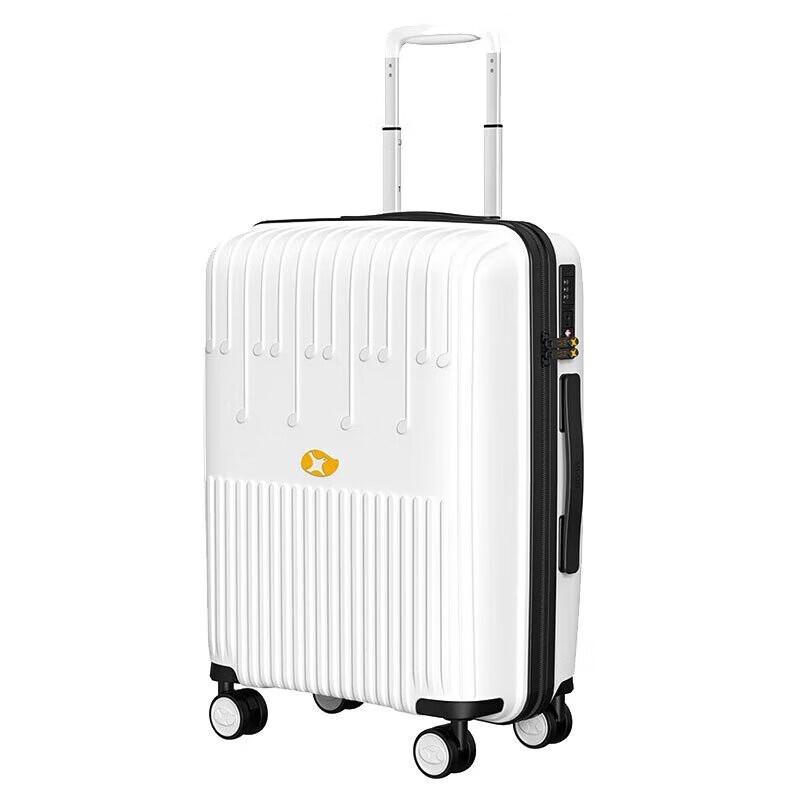 Mango Bird 20-inch Pearl White Carry-On Suitcase