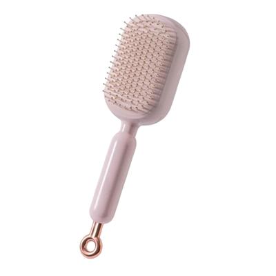 Brosse à cheveux auto-nettoyante, Brosse à cheveux rétractable, Facile à nettoyer, Peigne de massage avec picots rétractables, Nettoyage en un seul tirage Brosse statique