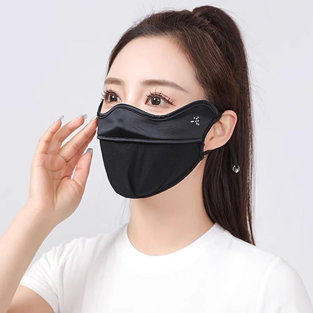 Breathable Ice Silk Face Cover Reusable Fishing Face Mask Cycling Wind Shield Outdoor