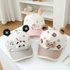 Kids Animal Baseball Cap, Hard Brim Sunshade Hat for Boys and Girls, Perfect for Outdoor Travel In Spring and Autumn.