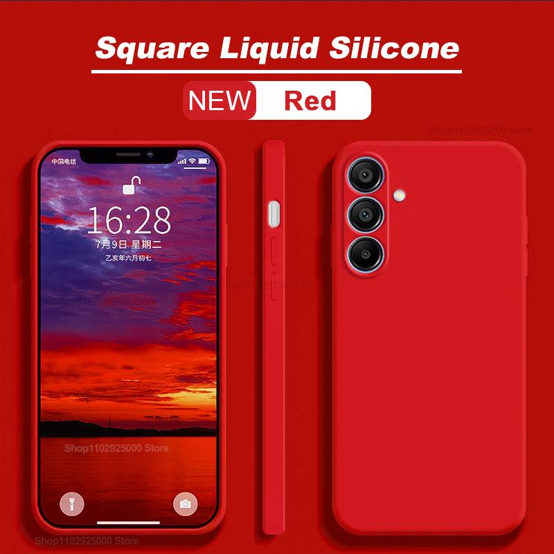 For For Samsung A15 Case Luxury Liquid Silicone Phone Cases For Samsung Galaxy A15 A 15 SamsungA15 Shockproof Soft Cover