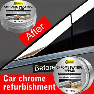 New All-in-One Chrome Polish Paste - Multi-Surface Renewal Easy Apply Long-Lasting Shine