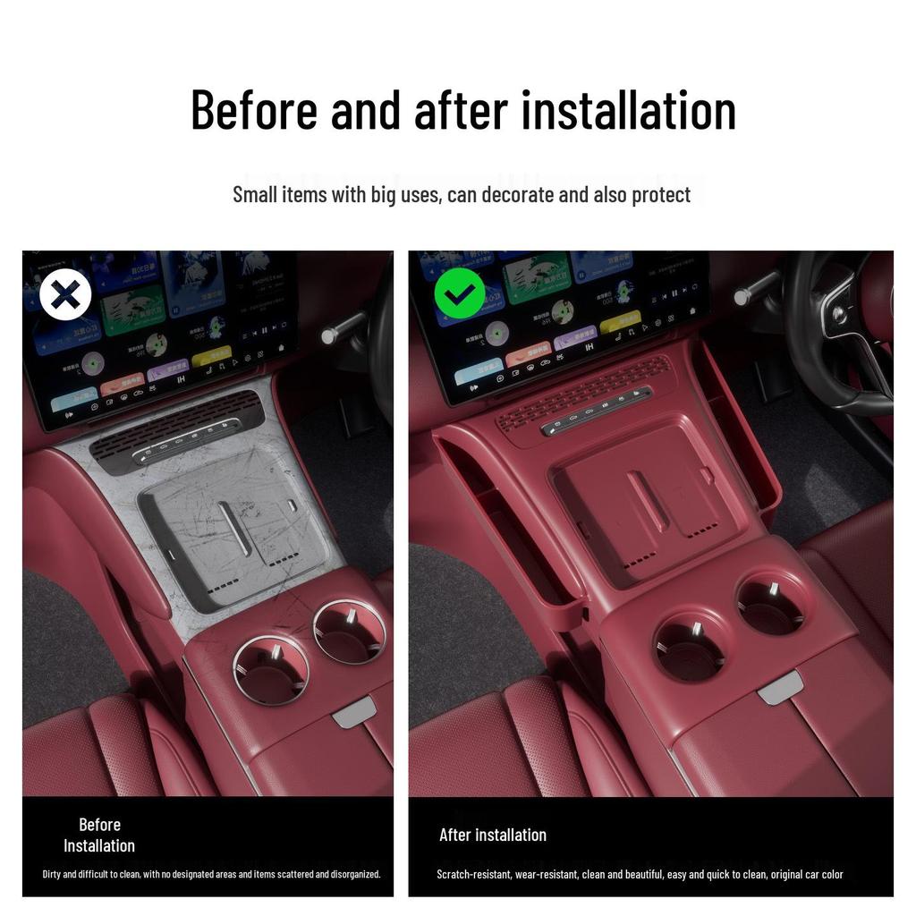 Silicone Storage Mat for 26 Lantu Tianshan Console Models - Multifunctional & Fully Enclosed Car Accessory