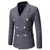 Blazer Gessato Doppio Petto da Uomo - Taglia Europea, Collezione Autunno/Inverno 2020
