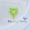 12Pcs New Luminous Heart-Shaped Lollipop Resin Figurine Crafts Flatback Cabochon Ornament Jewelry Making Hairwear Accessories