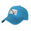 Peacock Baseball Caps Vintage Denim Washed Headwear Unisex Style Outdoor Running Hats