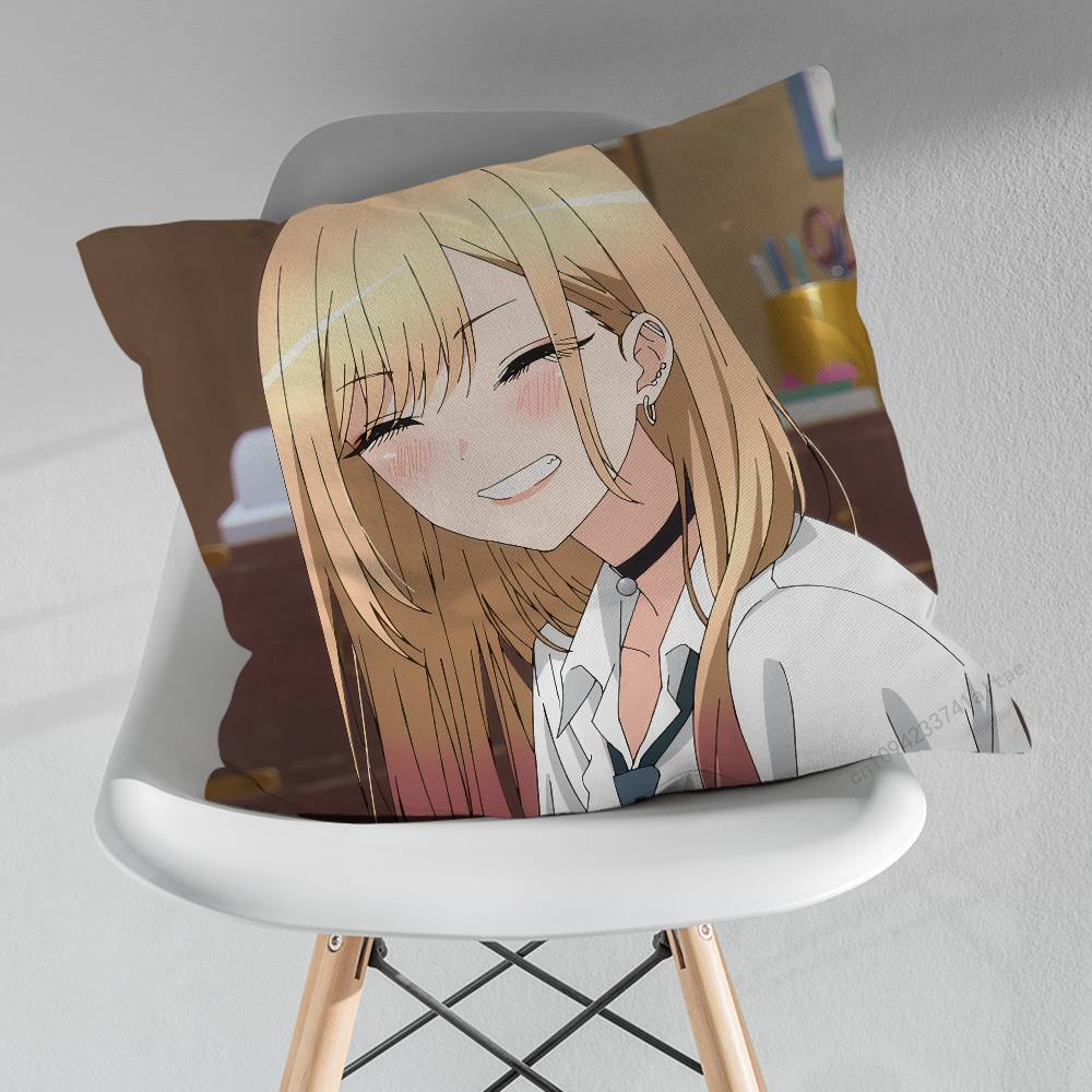 KKitagawa MMarin Cute pillow over living room sofa cushion cover home decoration bedroom room bed pillow cover