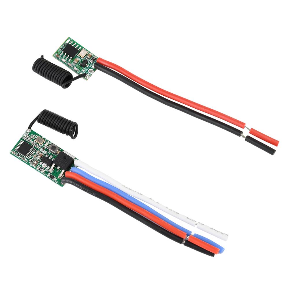 433MHZ Universal RF Module Wireless Remote Control Switch Long Range Receiver DC 3V-24V Miniature Wireless Transmitter-Receiver