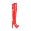 Sexy Winter Over the Knee Boots Women Platform High Heels Women's High Boot Waterproof Black Red White Long Party Shoes Big Size