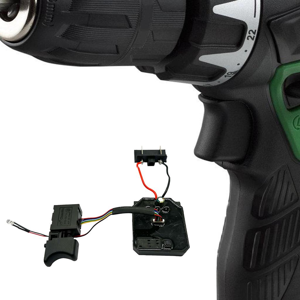 Black Electric Wrench Controller Board 02651 8 Wire Speed Switch Drive Brushless Lithium Electric Wrench Motherboard